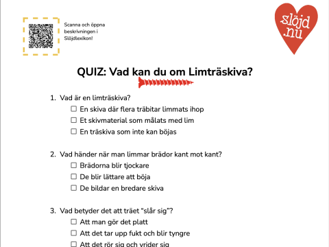 quiz - skivmaterial